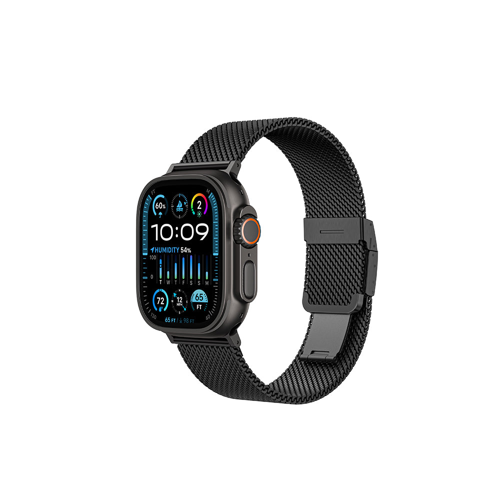 Apple Watch 10 46mm Amazingthing Titan Premium Metal Hasır Kordon