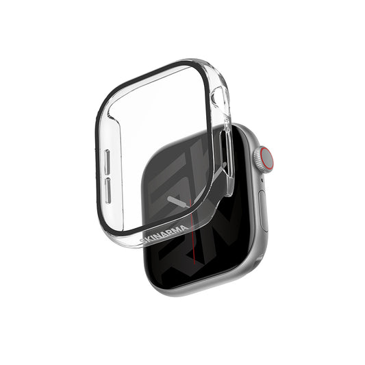Apple Watch 10 46mm Skinarma Gado Sert Silikon Kasa ve Ekran Koruyucu Şeffaf