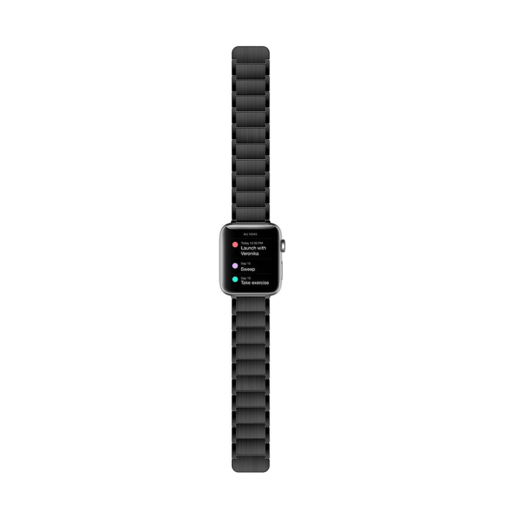 Apple Watch 42mm Raptic Classic Serisi Magnetik Metal Kordon Siyah