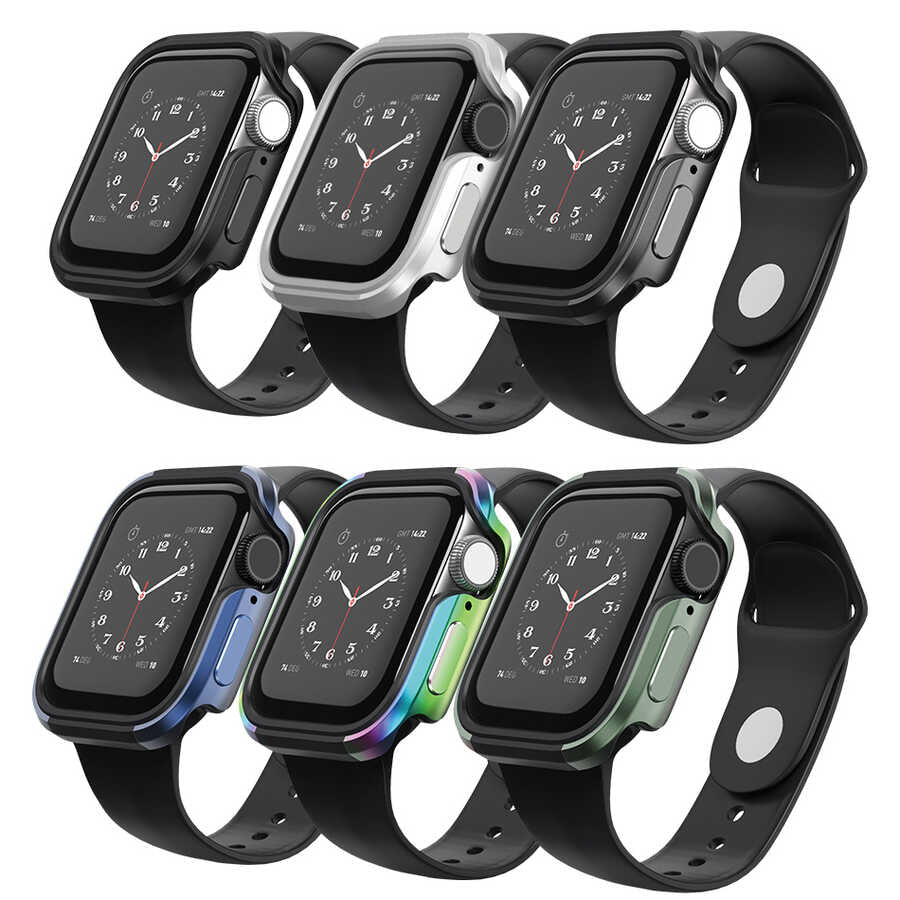 Apple Watch 7 41mm Wiwu Defense Watch Kapak Siyah