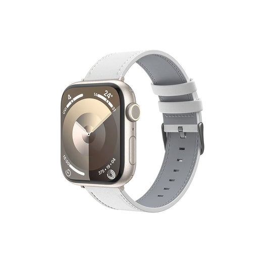 Apple Watch Ultra 49mm Benks Vintage Genuine Leather Serisi Deri Kordon Strap Kayış Siyah