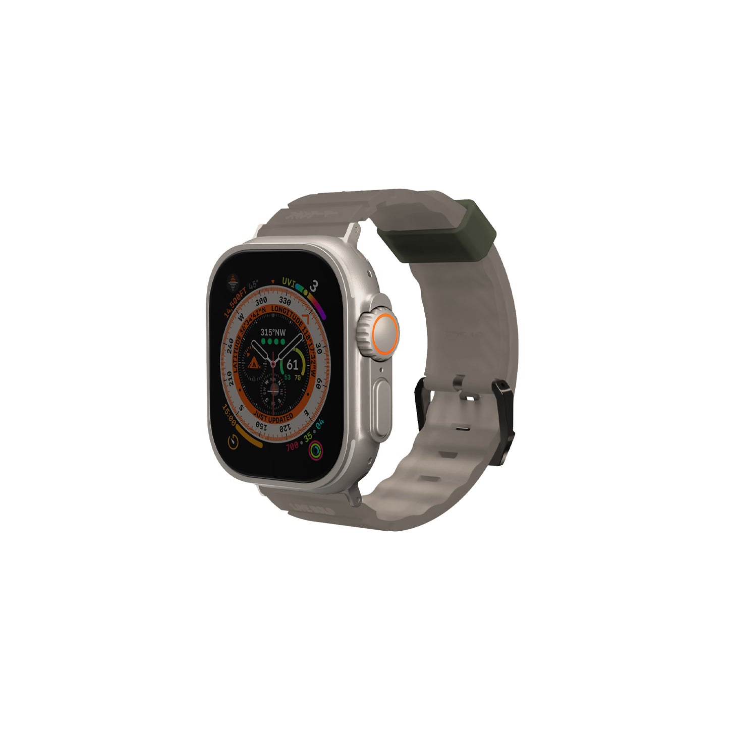 Apple Watch Ultra 49mm SkinArma Shokku Silikon Kordon Pembe Açık
