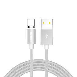 Benks D21 Magnetic Type-C Kablo Gri