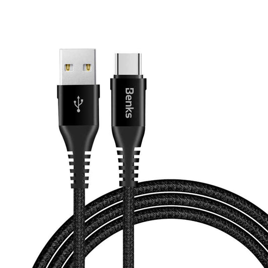 Benks D26 Type-C Usb Kablo 1.2M Siyah