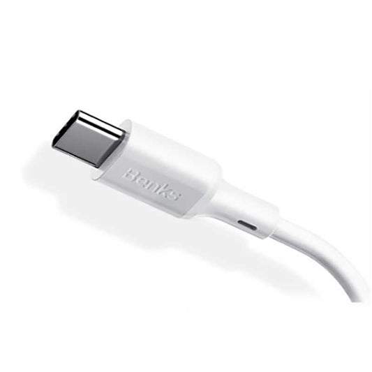 Benks D35 Type-C Fast Charging Usb Kablo 0.25m Beyaz