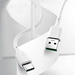Benks D35 Type-C Fast Charging Usb Kablo 1.2M Beyaz