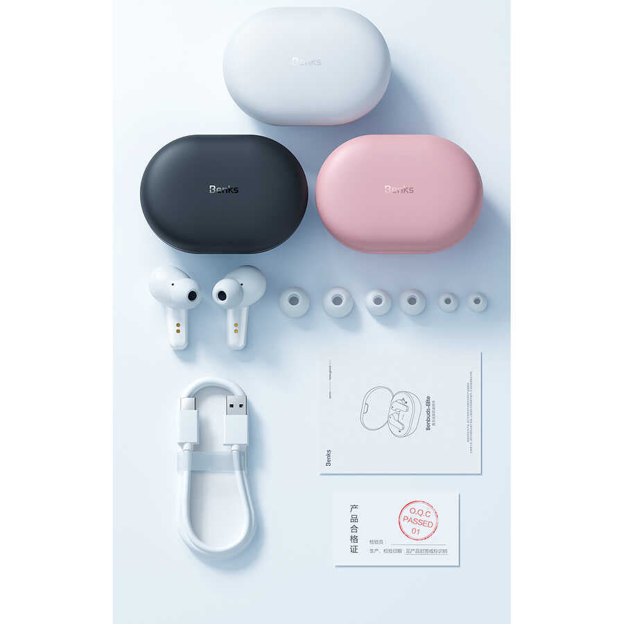 Benks ET05 Bluetooth Kulaklık Pembe