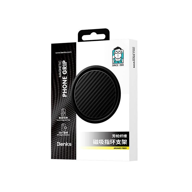 Benks L56 Magnetik 360 Derece Dönebilen ArmorPop Kevlar Tasarımlı Parmak Ring Stand Mavi