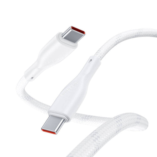 Casebang Type-C To Type-C Hızlı Şarj Özellikli Örgülü 60W PD Kablo 1m Beyaz