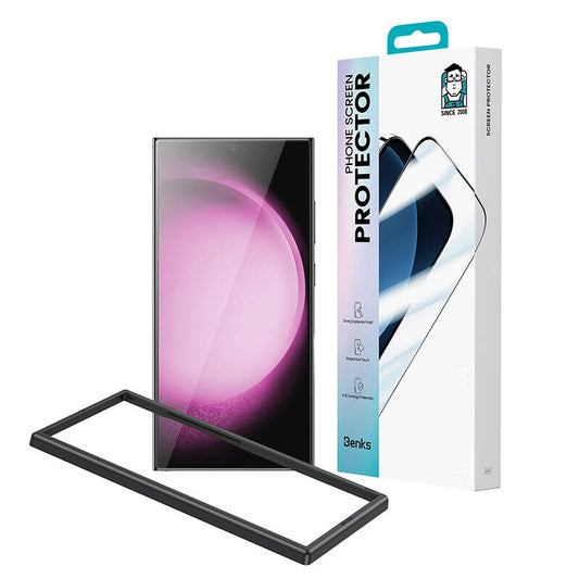 Galaxy S24 Ultra Benks Ultra Shield 0.3mm Ekran Koruyucu + Kolay Uygulama Aparatlı Siyah