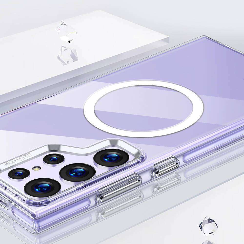 Galaxy S24 Ultra Kılıf M-safe Şarj Özellikli Wlons Efsane Kapak Renksiz