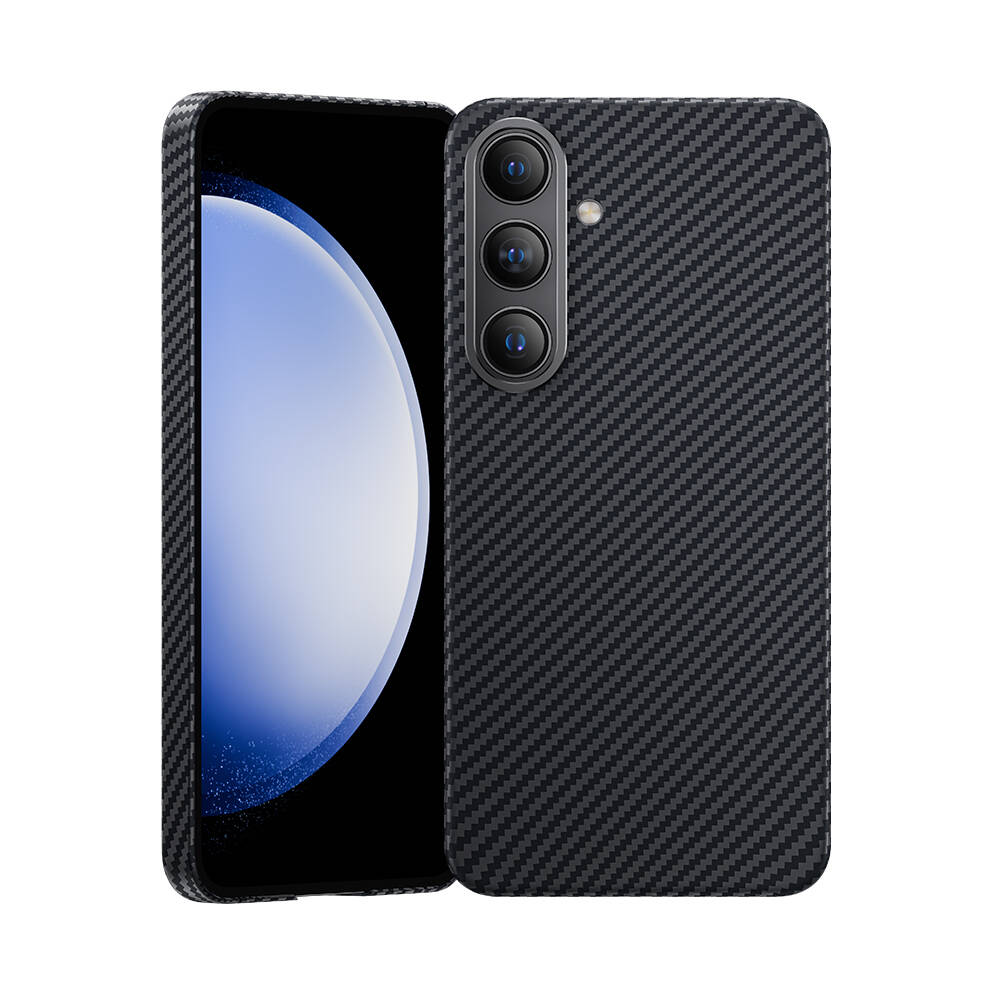 Galaxy S25 Kılıf M-safe Özellikli Karbon Fiber Benks Essential ArmorAir 600D Kevlar Kapak