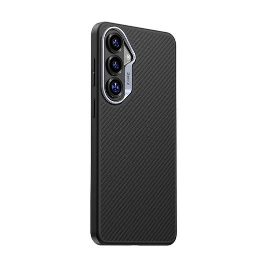 Galaxy S26 Kılıf Karbon Fiber M-safe Şarj Özellikli Benks Hybrid ArmorPro 600D Kevlar Kapak