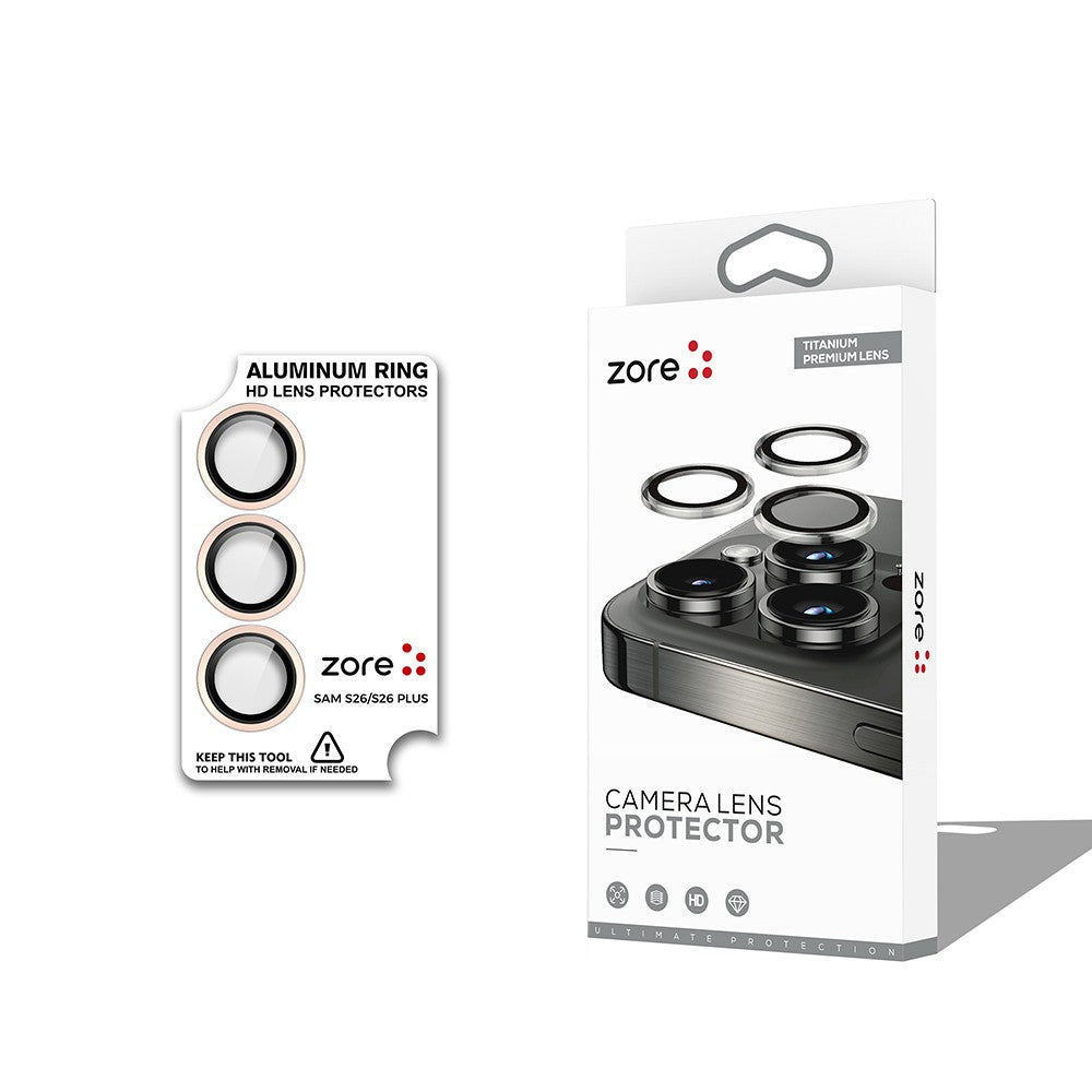 Galaxy S26 Plus Zore CL-12 Premium Safir Parmak İzi Bırakmayan Anti-Reflective Kamera Lens Koruyucu