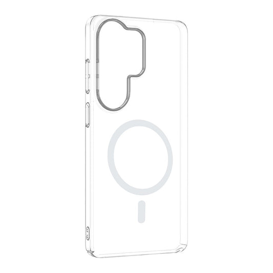 Galaxy S26 Ultra Kamera Korumalı M-Safe Şarj Özellikli Şeffaf Zore London Sert PC Kapak