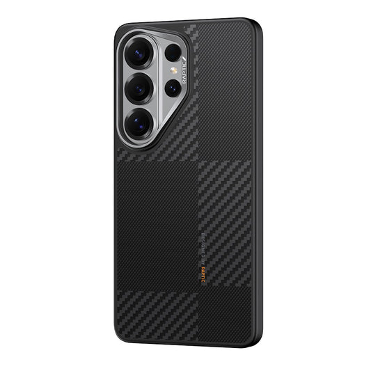 Galaxy S26 Ultra Kılıf M-safe Şarj Özellikli 600D Metal Kamera Çerçeveli Raptic Aramid Dual Serisi Karbon Kapak