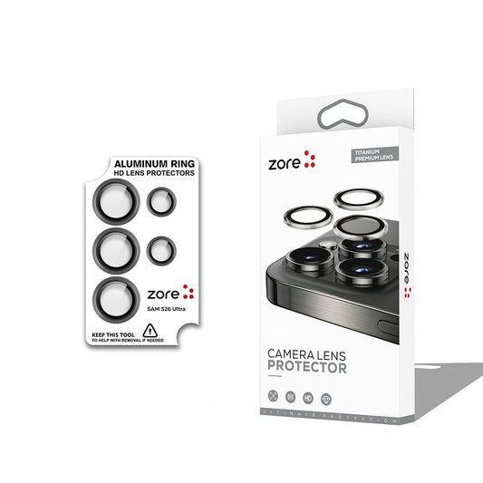 Galaxy S26 Ultra Zore CL-12 Premium Safir Parmak İzi Bırakmayan Anti-Reflective Kamera Lens Koruyucu
