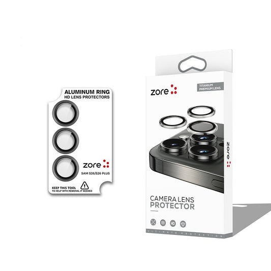 Galaxy S26 Zore CL-12 Premium Safir Parmak İzi Bırakmayan Anti-Reflective Kamera Lens Koruyucu