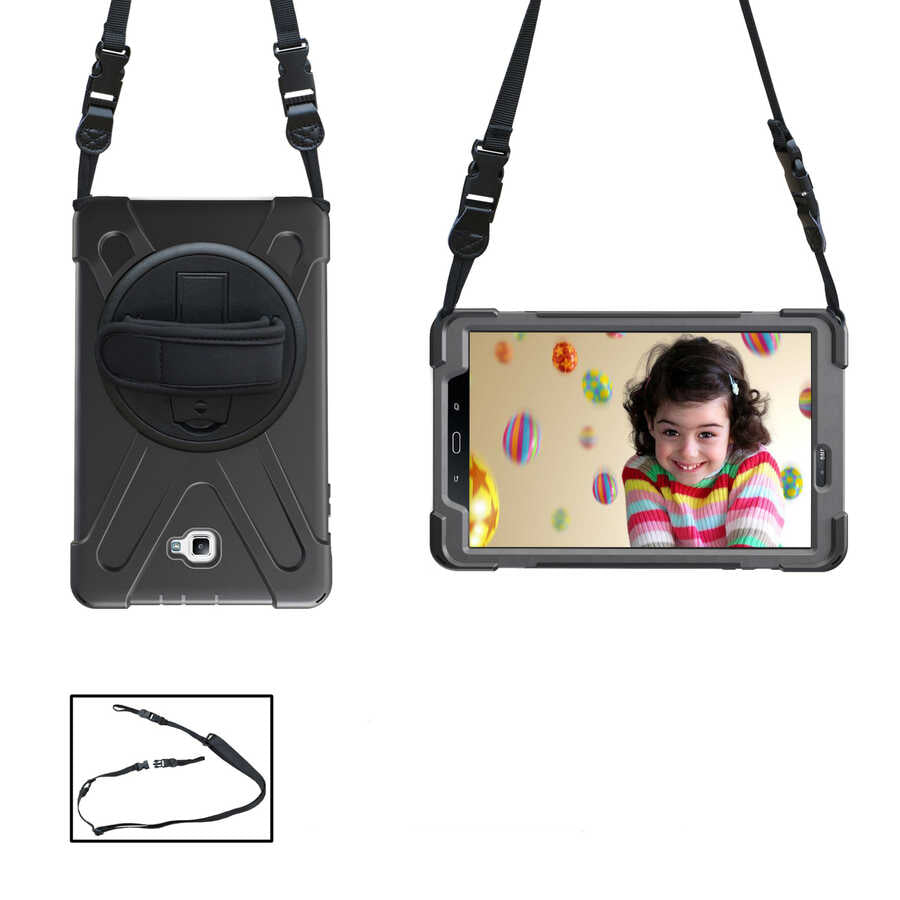Galaxy Tab A T580 10.1 Zore Defender Tablet Silikon Siyah