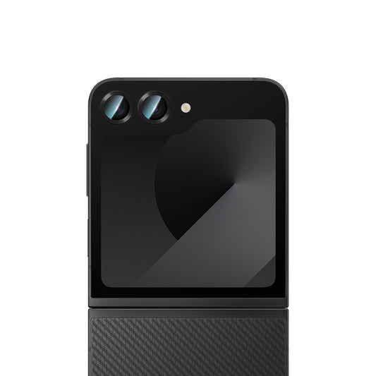 Galaxy Z Flip 6 CaseWorld Alloy Serisi Oleofobik Anti Reflective Kamera Lens Koruyucu Siyah