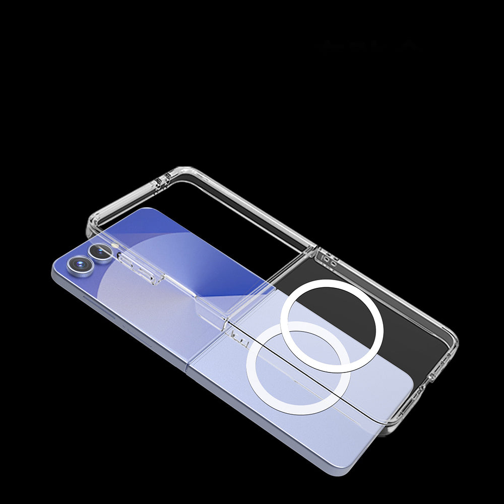 Galaxy Z Flip 7 Kılıf Kamera Korumalı M-safe Sert PC Zore Porto Kapak Şeffaf