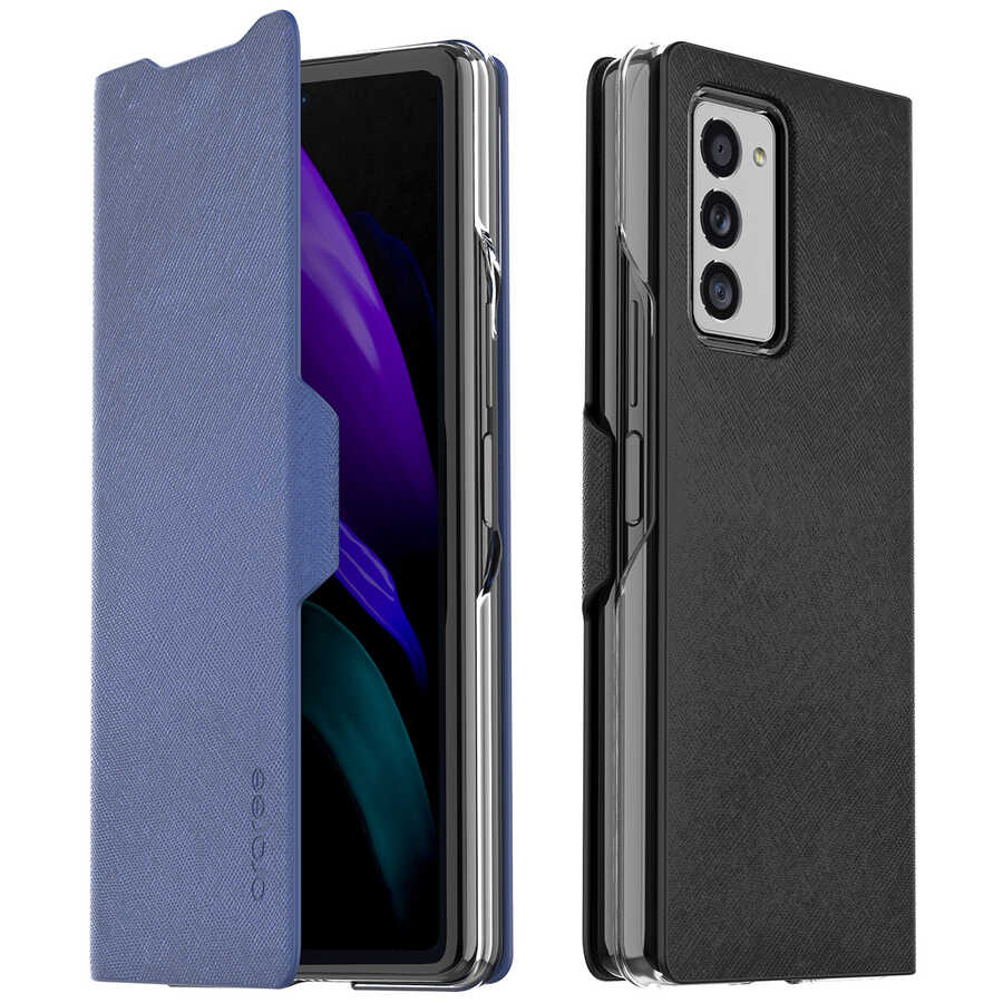 Galaxy Z Fold 2 Kılıf Araree Bonnet Kılıf Mavi
