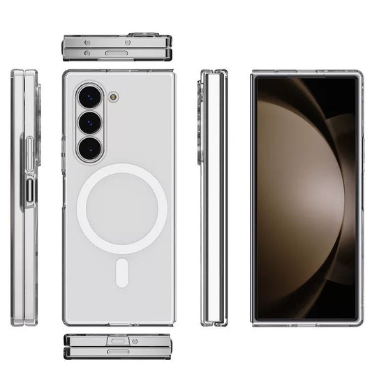 Galaxy Z Fold 6 Kılıf Kamera Korumalı M-safe Sert PC Zore Porto Kapak Şeffaf