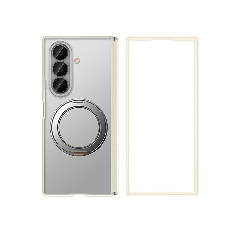 Galaxy Z Fold 7 Kılıf M-safe Şarj Özellikli Arkası Mat Sert PC Wlons Vena Standlı Kapak