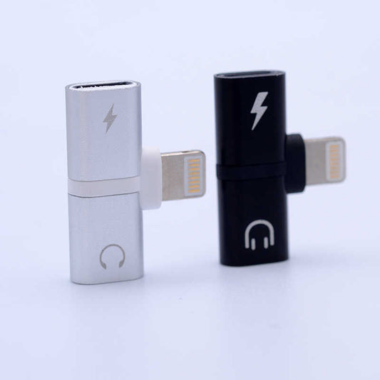 Go Des GD-CT013 2 in 1 Lightning Kulaklık ve Şarj Çevirici Connector Gri
