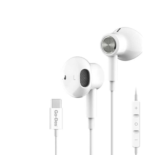 Go Des GD-EP109 Type-C Stereo Kulaklık Beyaz