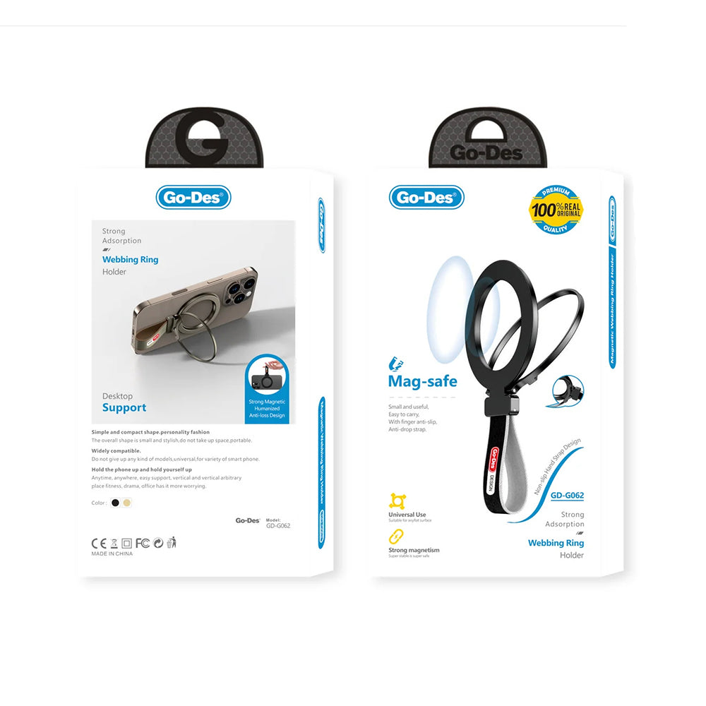 Go Des GD-G062 2in1 Parmak Ring Stand Siyah