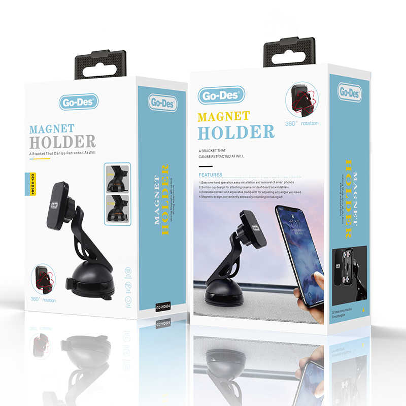 Go Des GD-HD604 Magnetic Araç Telefon Tutucu Siyah