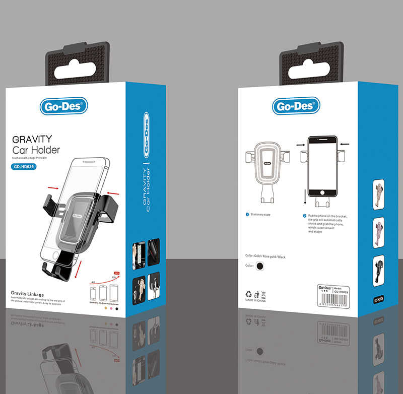 Go Des GD-HD629 Araç Telefon Tutucu Siyah