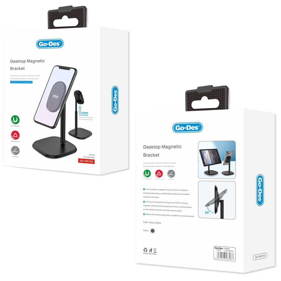 Go Des GD-HD702 Masa Tablet - Telefon Tutucu Siyah