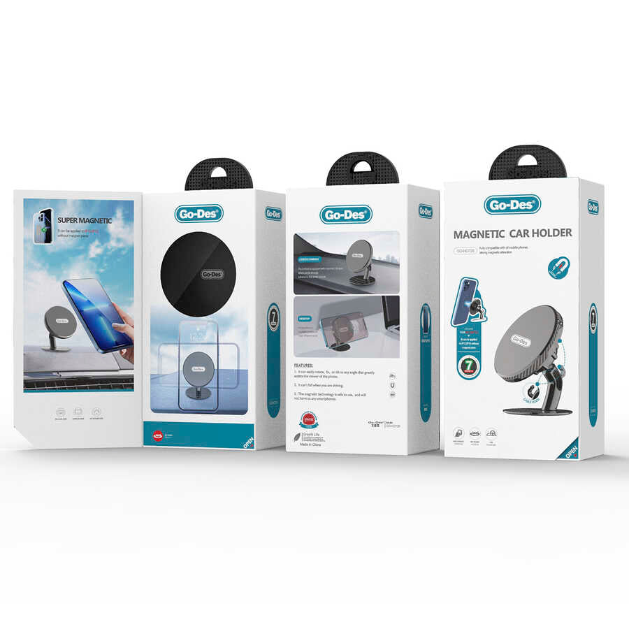 Go Des GD-HD726 Magnetik Araç Telefon Tutucu Siyah
