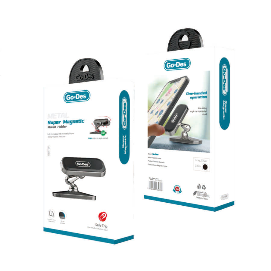Go Des GD-HD901 Magnetik Araç Telefon Tutucu Siyah
