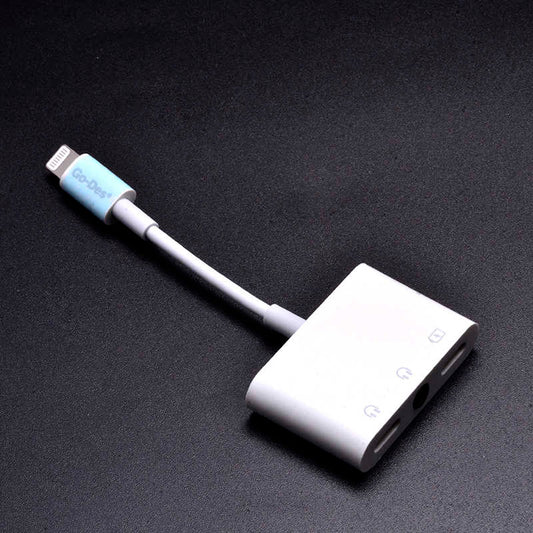 Go Des GD-UC018 Kulaklık Şarj ve Aux Dönüştürücü Beyaz