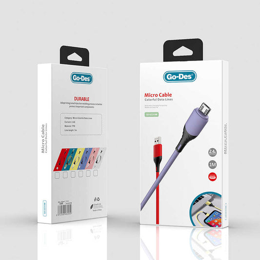 Go Des GD-UC519 Micro Usb Kablo Mor