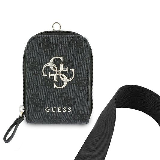 Guess Orjinal Lisanslı 4G Desenli Büyük Metal Logolu Omuz Askılı Purse El Çantası