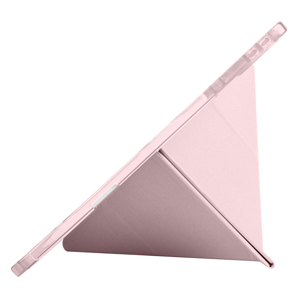 Honor MagicPad 2 Kılıf Zore Tri Folding Kalem Bölmeli Standlı Kılıf Lacivert