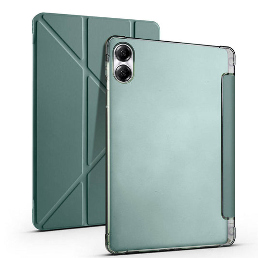 Huawei Honor Pad X8 Pro 11.5' Kılıf Zore Tri Folding Kalem Bölmeli Standlı Kılıf Gri