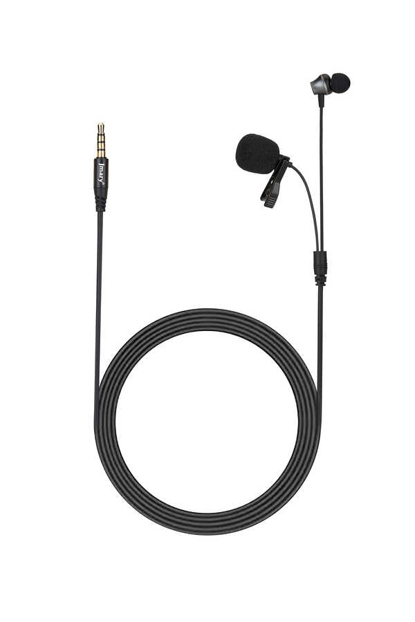 Jmary MC-R5 3.5mm Canlı Yayın Yaka Mikrofon Siyah