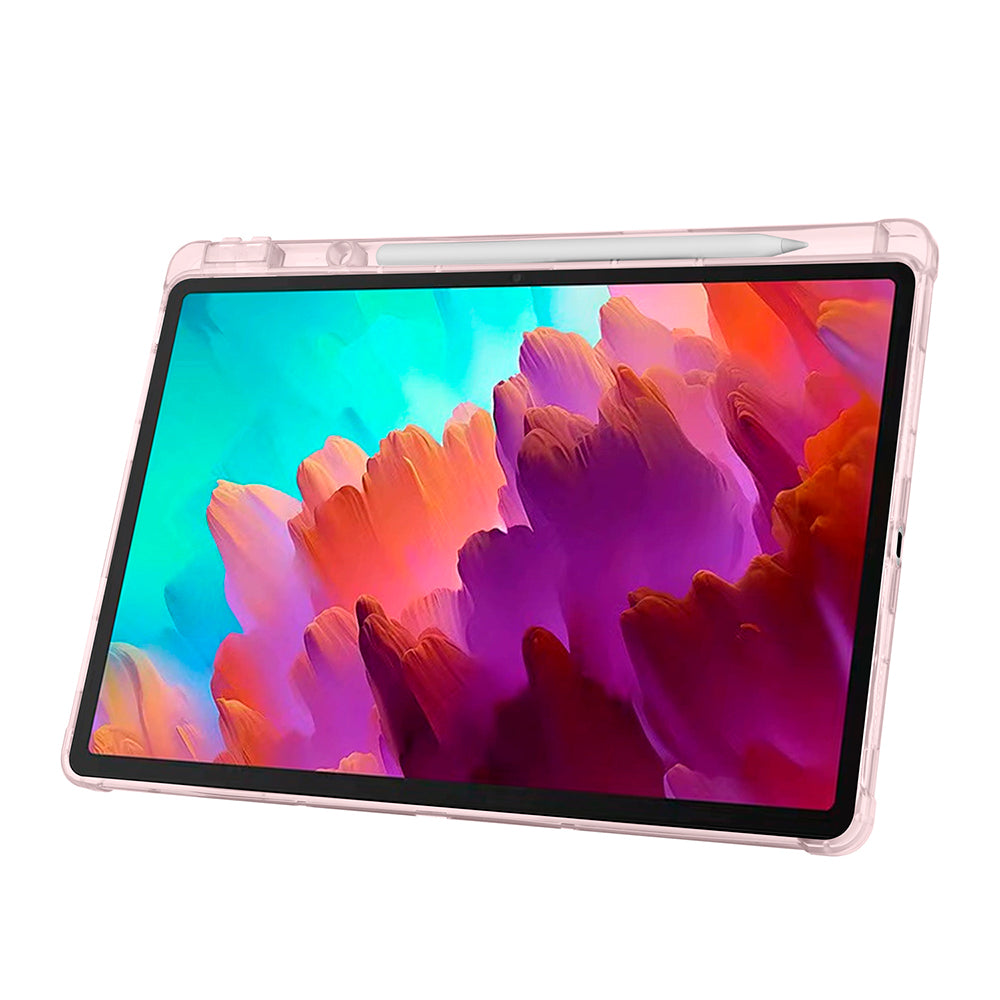 Lenovo Idea Tab Pro 12.7 TB-373FU Kılıf Zore Tri Folding Kalem Bölmeli Standlı Kılıf Mavi