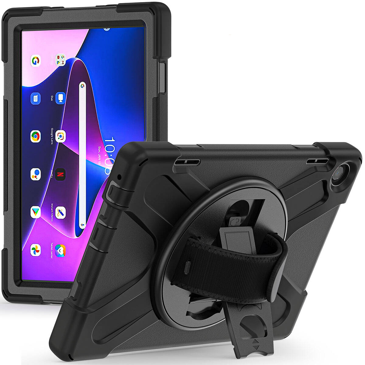 Lenovo Tab M10 TB-328F 3. Jenerasyon Zore Defender Tablet Silikon Siyah