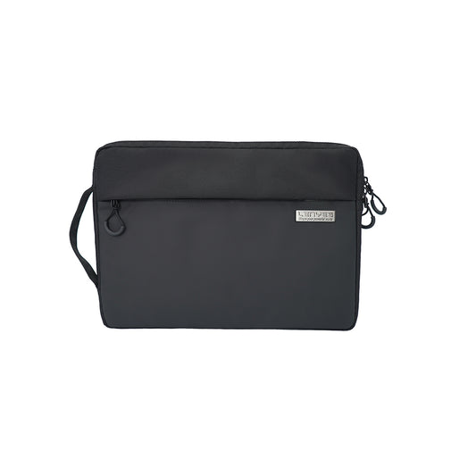 Lenyes LB575 Creator Serisi Darbe Emici Su Geçirmez Polyester Kumaş 13-14 inç Laptop Çantası Siyah
