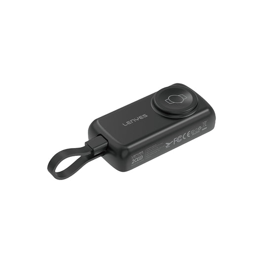 Lenyes PX0001D Akıllı Saat Kablosuz Şarj Özellikli Taşınabilir Type-C Kablolu Powerbank 2000mAh 2W Siyah