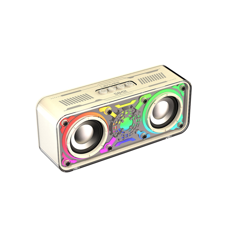Lenyes S842 RGB Led Işıklı TWS Bluetooth Hoparlör v5.3 18W