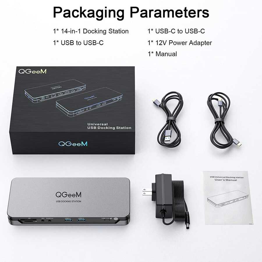 Qgeem QG-D6908 Type-C Usb Hub Gri