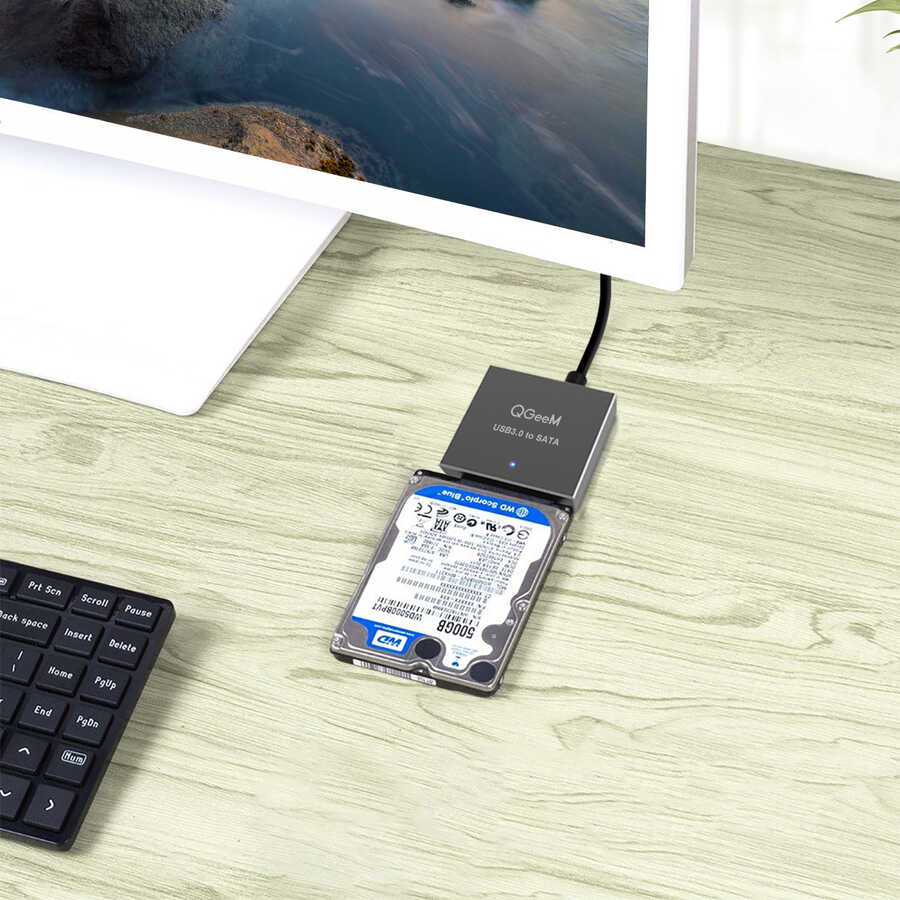 Qgeem QG-ST03 Harddisk Usb Dönüştürücü Siyah