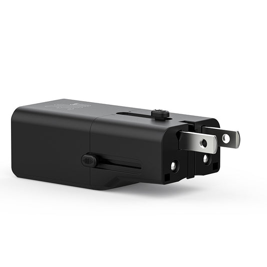 Recci RCG-P07 Çoklu Universal US/UK/EU/AU Uyumlu Şarj Adaptörü 30W Siyah